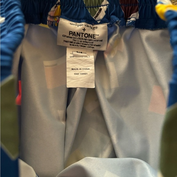 Unique Vintage x Pantone Blue Color Chips Jayne Swing Skirt - Picture 6 of 7